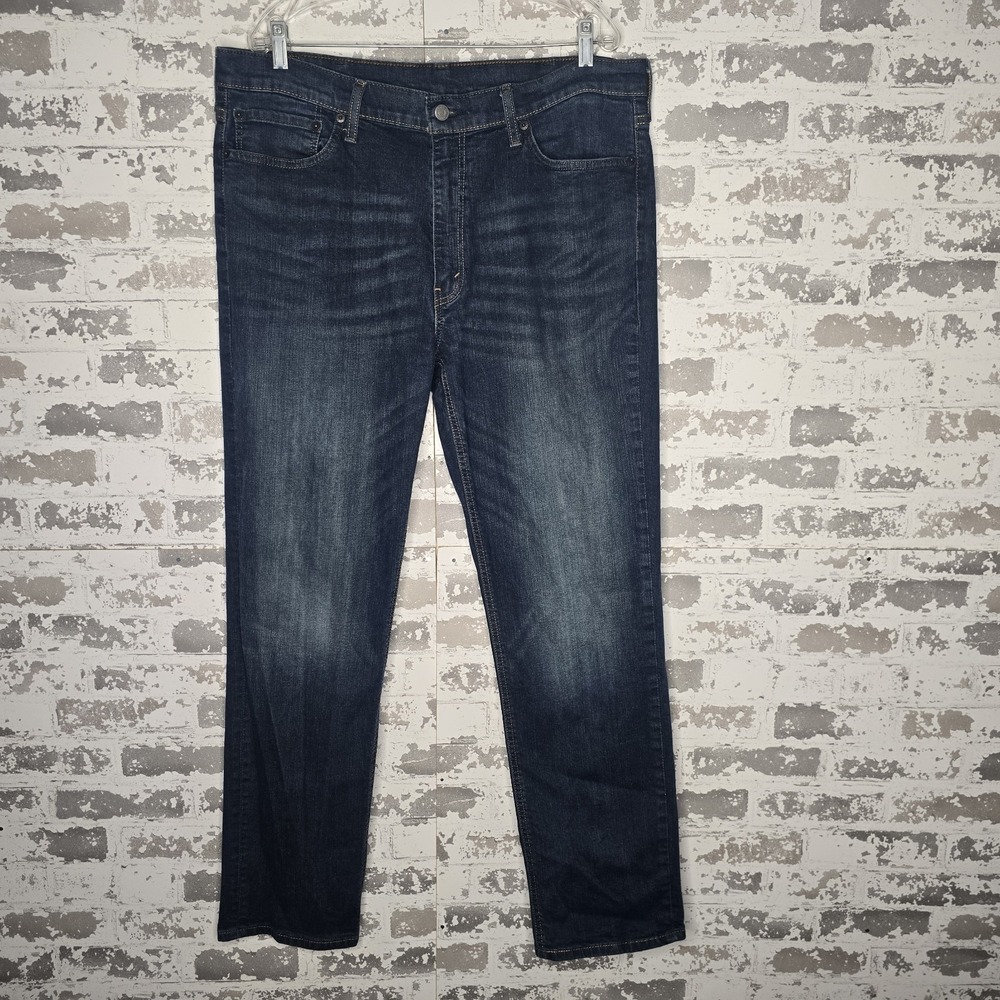 Levis 541 Jeans Mens 38x32 Medium Blue Wash Denim Straight‎ Leg Stretch